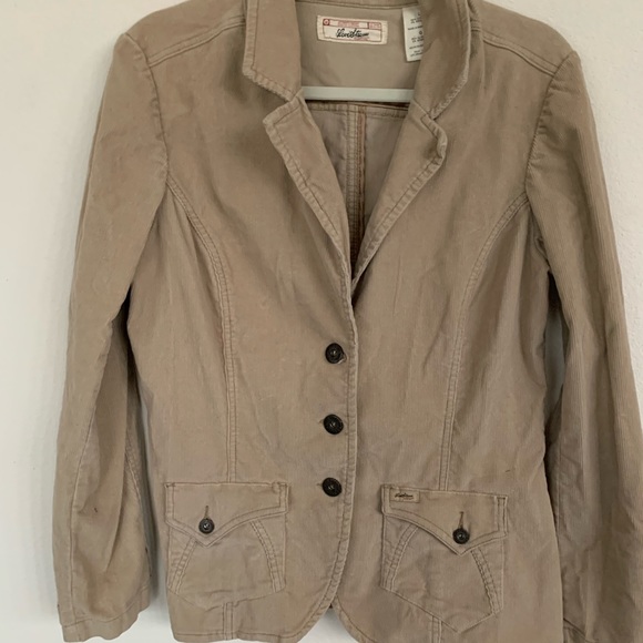 Levi Strauss Womens Tan Corduroy Jacket L - Picture 1 of 8